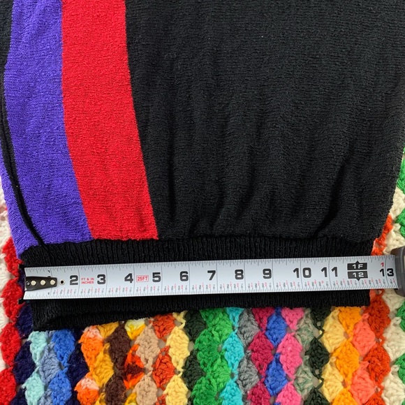 Vintage 90s West Coast Connection Lightweight Colorblock Art Turtleneck … - Picture 15 of 16